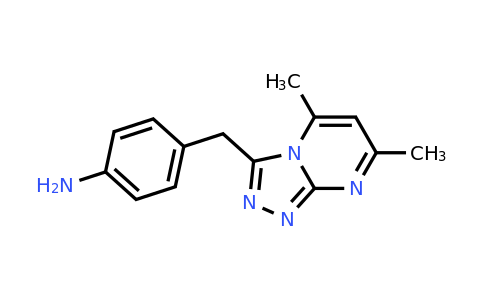 CAS 1154214-13-7 | 4-({5,7-dimethyl-[1,2,4]triazolo[4,3-a]pyrimidin-3-yl}methyl)aniline