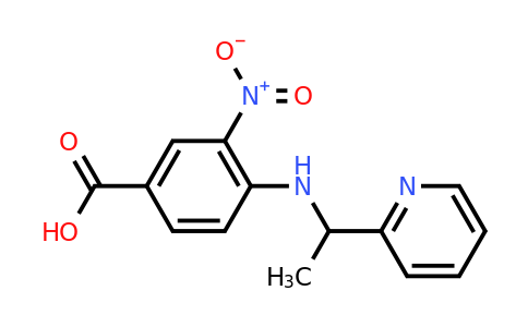 CAS 1154243-77-2 | 3-Nitro-4-{[1-(pyridin-2-yl)ethyl]amino}benzoic acid
