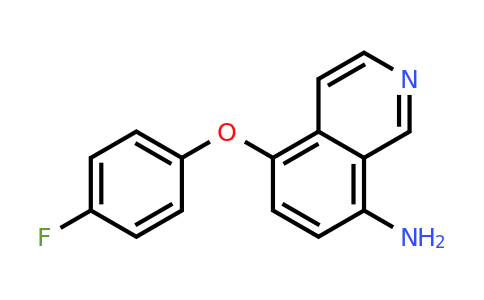 CAS 1154275-78-1 | 5-(4-Fluorophenoxy)isoquinolin-8-amine