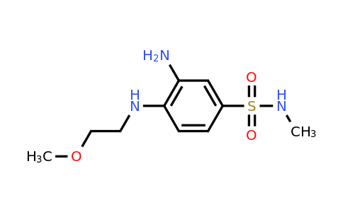 CAS 1154276-26-2 | 3-amino-4-[(2-methoxyethyl)amino]-N-methylbenzene-1-sulfonamide