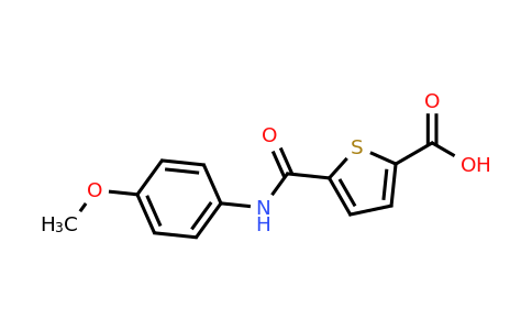 CAS 1154324-72-7 | 5-[(4-methoxyphenyl)carbamoyl]thiophene-2-carboxylic acid