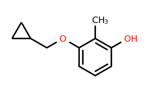 CAS 1154342-77-4 | 3-(Cyclopropylmethoxy)-2-methylphenol
