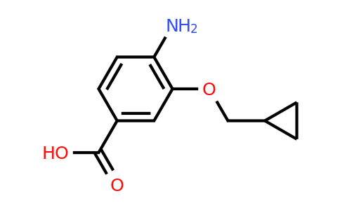 CAS 1154383-17-1 | 4-Amino-3-(cyclopropylmethoxy)benzoic acid