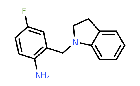 CAS 1154634-45-3 | 4-Fluoro-2-(indolin-1-ylmethyl)aniline