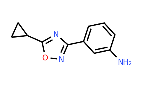 CAS 1154709-64-4 | 3-(5-cyclopropyl-1,2,4-oxadiazol-3-yl)aniline