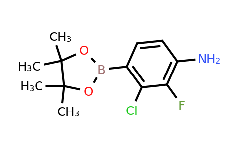 3-Chloro-2-fluoro-4-(4,4,5,5-tetramethyl-1,3,2-dioxaborolan-2-YL)aniline
