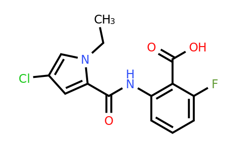 CAS 1154932-66-7 | 2-(4-Chloro-1-ethyl-1H-pyrrole-2-amido)-6-fluorobenzoic acid