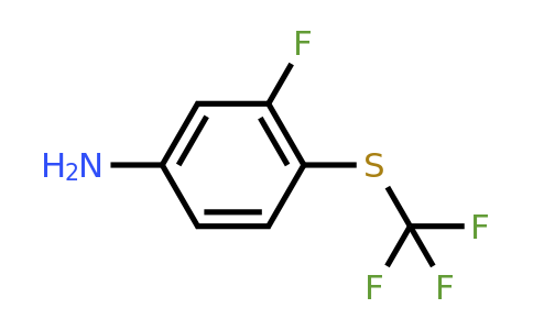 CAS 1154963-82-2 | 3-Fluoro-4-((trifluoromethyl)thio)aniline