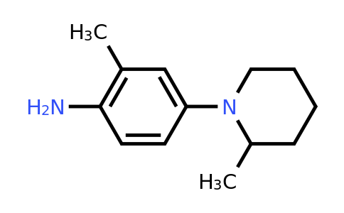 CAS 1155017-00-7 | 2-methyl-4-(2-methylpiperidin-1-yl)aniline