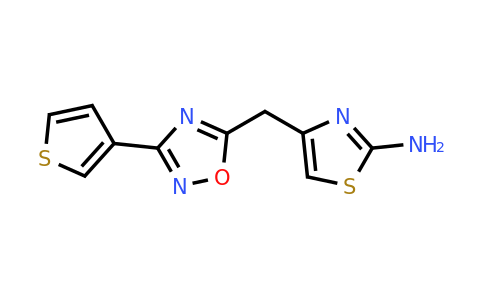 CAS 1155056-02-2 | 4-{[3-(thiophen-3-yl)-1,2,4-oxadiazol-5-yl]methyl}-1,3-thiazol-2-amine