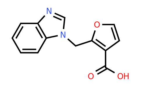 CAS 1155072-87-9 | 2-[(1H-1,3-benzodiazol-1-yl)methyl]furan-3-carboxylic acid