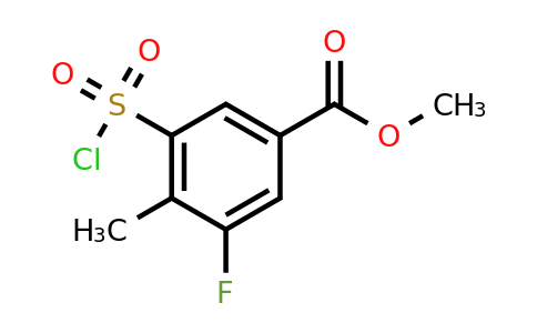 CAS 1155083-93-4 | methyl 3-(chlorosulfonyl)-5-fluoro-4-methylbenzoate
