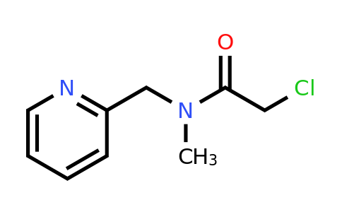 CAS 1155110-75-0 | 2-Chloro-N-methyl-N-(pyridin-2-ylmethyl)acetamide