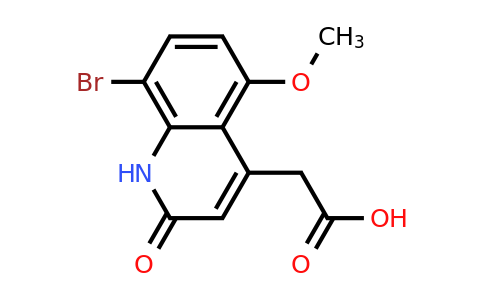 CAS 1155270-67-9 | 2-(8-Bromo-5-methoxy-2-oxo-1,2-dihydroquinolin-4-yl)acetic acid