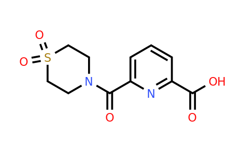 CAS 1155538-89-8 | 6-(1,1-dioxo-1lambda6-thiomorpholine-4-carbonyl)pyridine-2-carboxylic acid