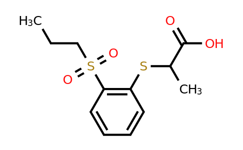 CAS 1155563-59-9 | 2-{[2-(propane-1-sulfonyl)phenyl]sulfanyl}propanoic acid