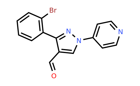 CAS 1155571-91-7 | 3-(2-bromophenyl)-1-(pyridin-4-yl)-1H-pyrazole-4-carbaldehyde