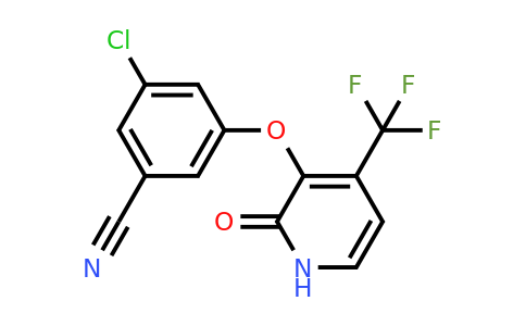 CAS 1155846-86-8 | 3-chloro-5-{[2-oxo-4-(trifluoromethyl)-1,2-dihydropyridin-3-yl]oxy}benzonitrile