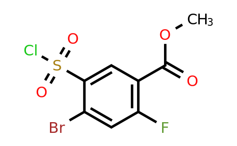 CAS 1155910-53-4 | Methyl 4-bromo-5-(chlorosulfonyl)-2-fluorobenzoate