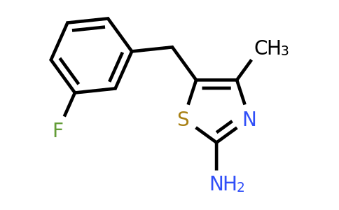 CAS 1155997-93-5 | 5-[(3-Fluorophenyl)methyl]-4-methyl-1,3-thiazol-2-amine
