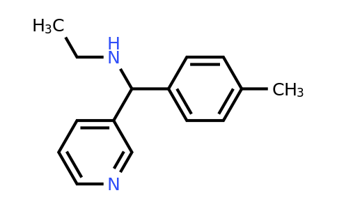 CAS 1156073-34-5 | Ethyl[(4-methylphenyl)(pyridin-3-yl)methyl]amine