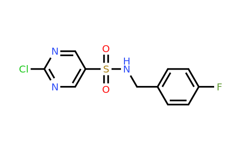 CAS 1156120-41-0 | 2-Chloro-N-(4-fluorobenzyl)pyrimidine-5-sulfonamide