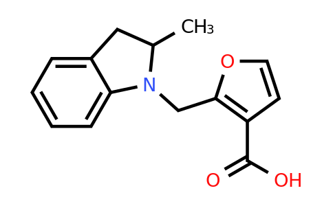 CAS 1156139-50-2 | 2-[(2-Methyl-2,3-dihydro-1H-indol-1-yl)methyl]furan-3-carboxylic acid