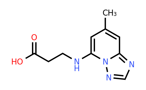 CAS 1156144-41-0 | 3-({7-methyl-[1,2,4]triazolo[1,5-a]pyridin-5-yl}amino)propanoic acid