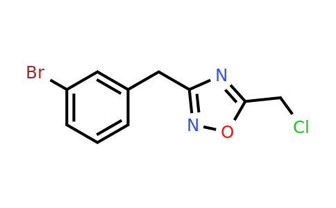 CAS 1156169-39-9 | 3-[(3-Bromophenyl)methyl]-5-(chloromethyl)-1,2,4-oxadiazole