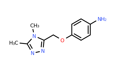 CAS 1156393-79-1 | 4-[(Dimethyl-4H-1,2,4-triazol-3-yl)methoxy]aniline