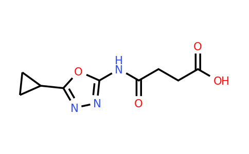 CAS 1156424-49-5 | 3-[(5-Cyclopropyl-1,3,4-oxadiazol-2-yl)carbamoyl]propanoic acid