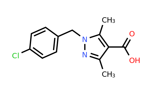 CAS 1156433-10-1 | 1-[(4-Chlorophenyl)methyl]-3,5-dimethyl-1H-pyrazole-4-carboxylic acid