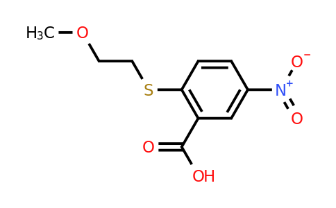 CAS 1156592-31-2 | 2-[(2-methoxyethyl)sulfanyl]-5-nitrobenzoic acid