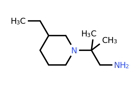 CAS 1156659-65-2 | 2-(3-Ethylpiperidin-1-yl)-2-methylpropan-1-amine