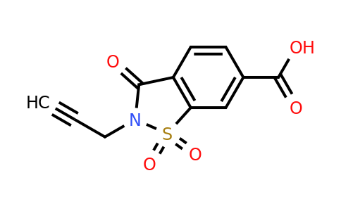 CAS 1156750-55-8 | 1,1,3-Trioxo-2-(prop-2-yn-1-yl)-2,3-dihydro-1,2-benzothiazole-6-carboxylic acid