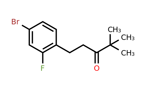 CAS 1156853-52-9 | 1-(4-Bromo-2-fluorophenyl)-4,4-dimethylpentan-3-one