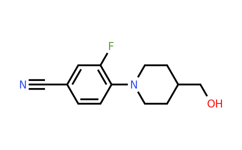 CAS 1157060-75-7 | 3-Fluoro-4-[4-(hydroxymethyl)piperidin-1-yl]benzonitrile