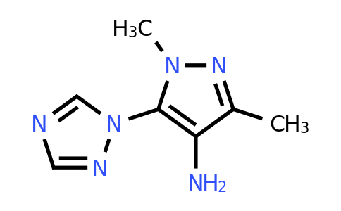 CAS 1157096-49-5 | 1,3-Dimethyl-5-(1H-1,2,4-triazol-1-yl)-1H-pyrazol-4-amine