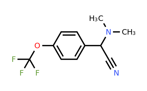 CAS 1157423-76-1 | 2-(Dimethylamino)-2-(4-(trifluoromethoxy)phenyl)acetonitrile