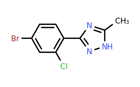 CAS 1157455-94-1 | 3-(4-Bromo-2-chlorophenyl)-5-methyl-1H-1,2,4-triazole