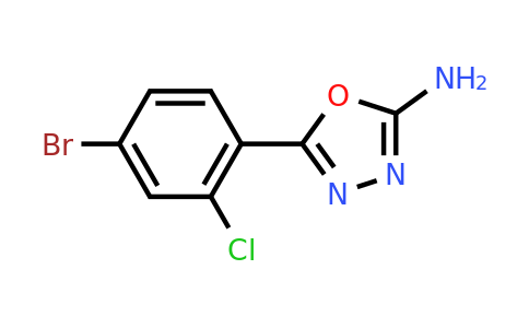 CAS 1157719-91-9 | 5-(4-Bromo-2-chlorophenyl)-1,3,4-oxadiazol-2-amine