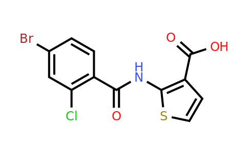CAS 1157722-94-5 | 2-(4-Bromo-2-chlorobenzamido)thiophene-3-carboxylic acid