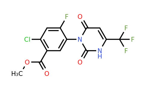 CAS 115784-83-3 | Methyl 2-chloro-5-(2,6-dioxo-4-(trifluoromethyl)-2,3-dihydropyrimidin-1(6H)-yl)-4-fluorobenzoate