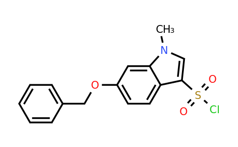 6-benzyloxy-1-methyl-indole-3-sulfonyl chloride