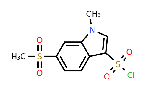 CAS 1158209-61-0 | 1-methyl-6-methylsulfonyl-indole-3-sulfonyl chloride