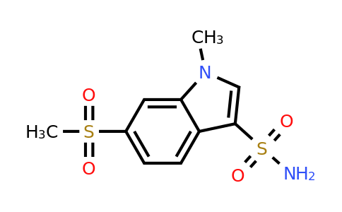 1-methyl-6-methylsulfonyl-indole-3-sulfonamide