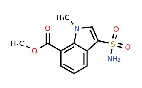 CAS 1158209-69-8 | methyl 1-methyl-3-sulfamoyl-indole-7-carboxylate