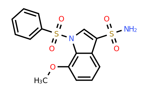 CAS 1158210-48-0 | 1-(benzenesulfonyl)-7-methoxy-indole-3-sulfonamide