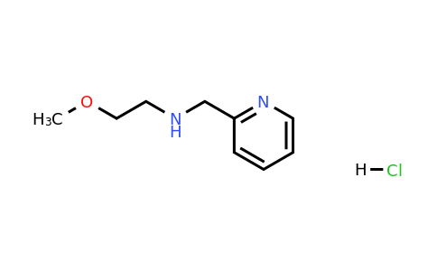 CAS 1158226-76-6 | 2-Methoxy-N-(pyridin-2-ylmethyl)ethanamine hydrochloride