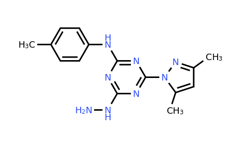 CAS 1158287-77-4 | 4-(3,5-Dimethyl-1H-pyrazol-1-yl)-6-hydrazinyl-N-(p-tolyl)-1,3,5-triazin-2-amine